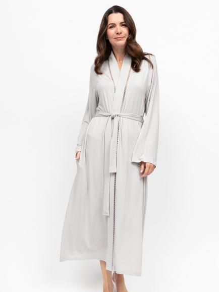 Nora Rose by Cyberjammies Lucy Dressing Gown, Willow Grey