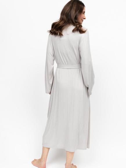 Nora Rose by Cyberjammies Lucy Dressing Gown - view 2, Willow Grey