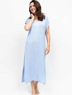 Nora Rose by Cyberjammies Lucy Cap Sleeve Nightdress, Lucy Blue