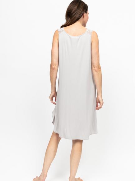 Nora Rose by Cyberjammies Lucy Swing Nightdress - view 2, Willow Grey