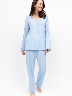Nora Rose by Cyberjammies Lucy Long Pyjama Set, Lucy Blue, Lucy Blue