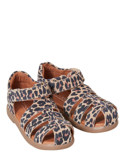 Zig+Star Kids' Cosmic Cage Toe Sandals, Tan/Multi - view 2, Tan/Multi