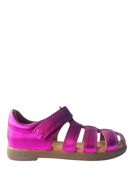 Zig+Star Kids' Cosmic Cage Toe Sandals, Pink, Pink