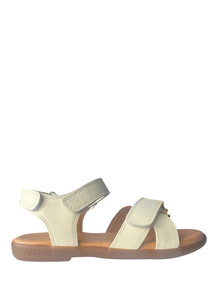 Zig+Star Kids' Rae Open Toe Sandals, Off White, Off White