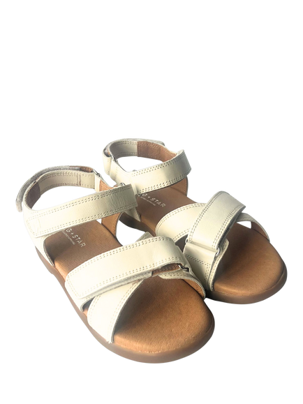 Zig+Star Kids' Rae Open Toe Sandals, Off White - view 2, Off White