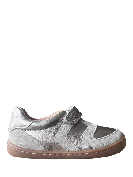 Zig+Star Jett Baby Barefoot Shoes, Pewter, Pewter