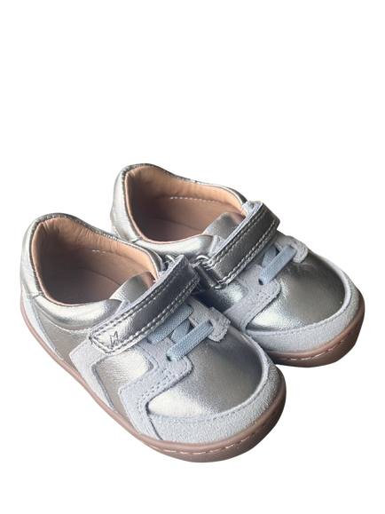 Zig+Star Jett Baby Barefoot Shoes, Pewter - view 2, Pewter