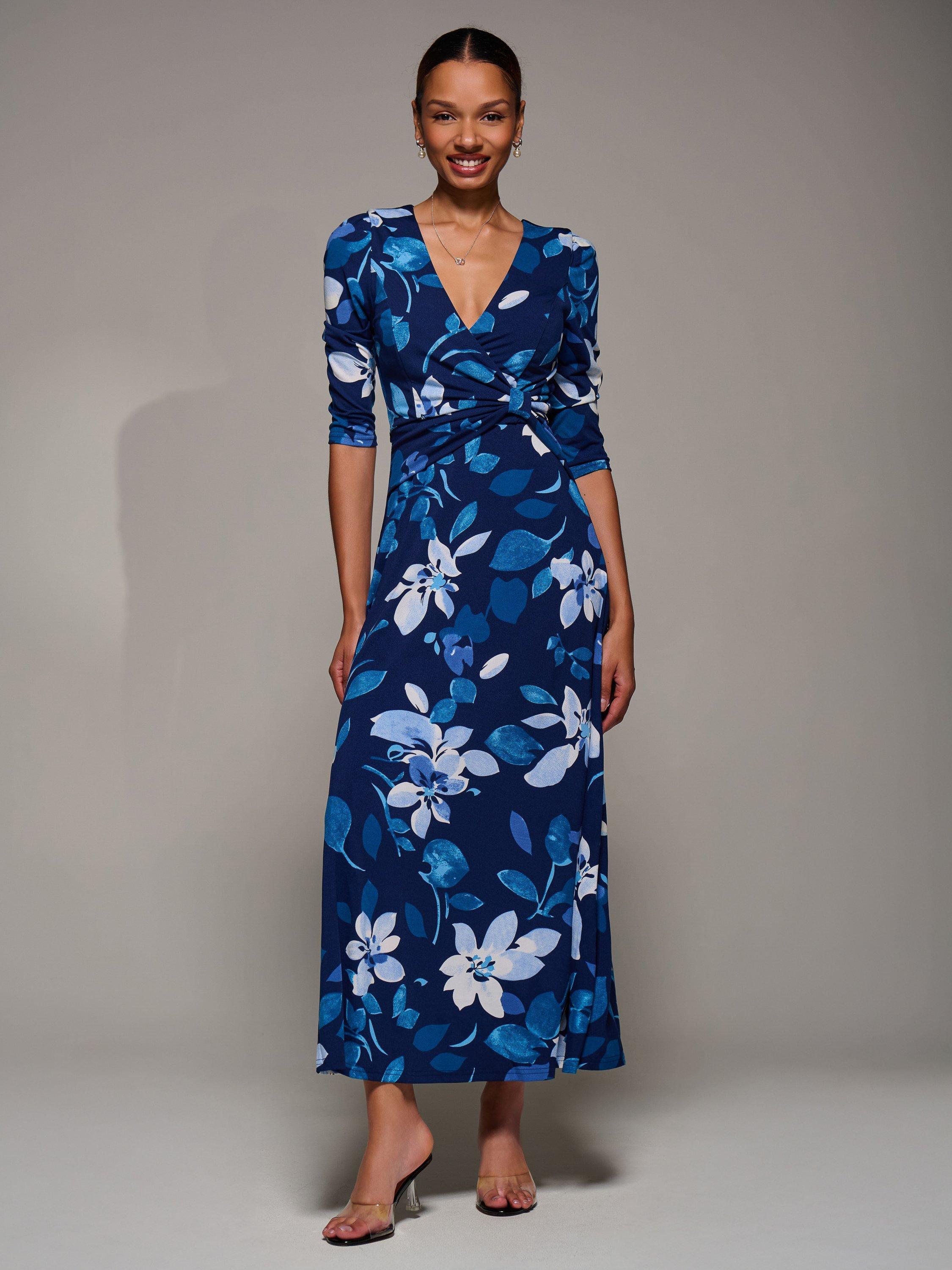 jolie moi maxi dresses Jolie Moi Molly Jersey Maxi Dress, Blue Animal  Jolie Moi Retail