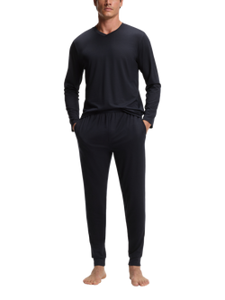 BOSS V-Neck Top Lounge Set, Dark Blue, Dark Blue