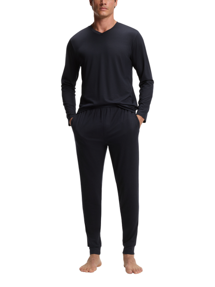BOSS V-Neck Top Lounge Set, Dark Blue, Dark Blue