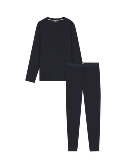 BOSS V-Neck Top Lounge Set, Dark Blue - view 2, Dark Blue