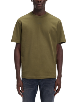BOSS Dapalino Cotton Crew Neck T-Shirt, Open Green