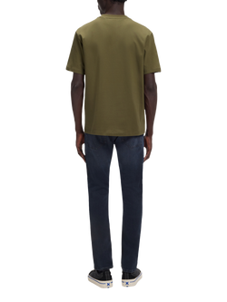 BOSS Dapalino Cotton Crew Neck T-Shirt - view 2, Open Green