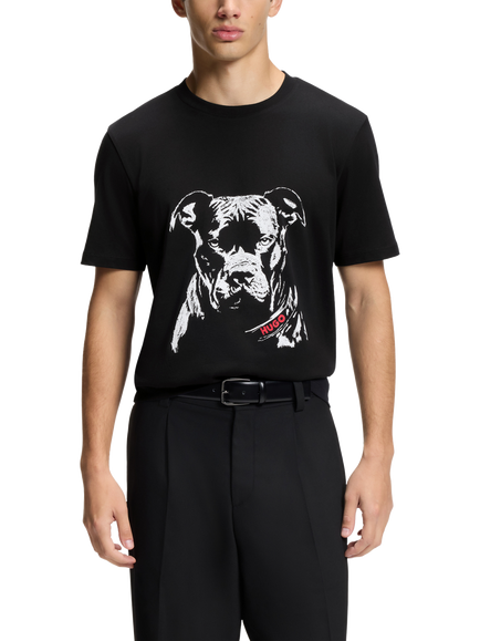 HUGO BOSS BOSS Regular Fit T-Shirt, Black, Black