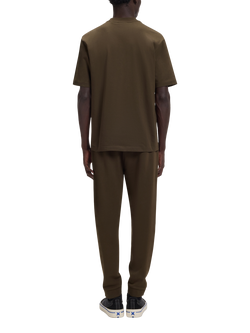 BOSS Cotton Regular Fit Short Sleeve T-Shirt, Dark Brown - view 2, Dark Brown