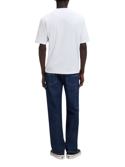 BOSS Cotton Regular Fit Short Sleeve Fish Graphic T-Shirt, Open White - view 2, Open White