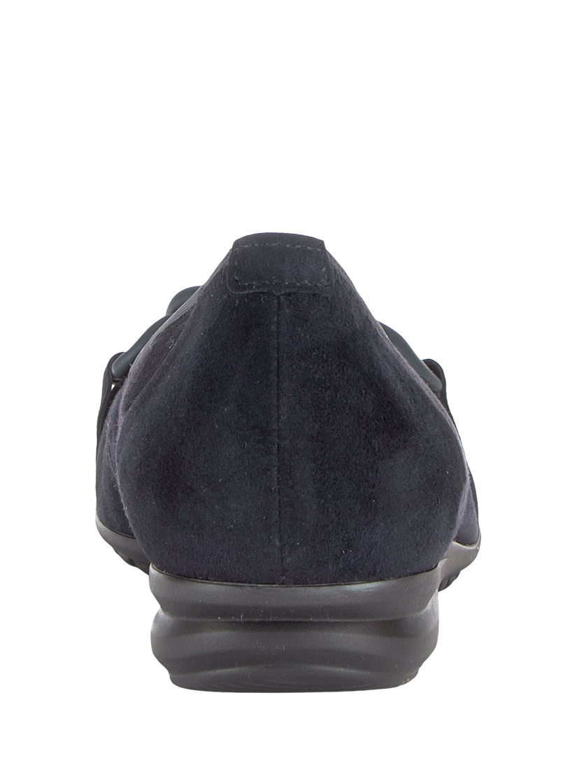 Product image 2 of 4, which shows Gabor Sabia Wide Fit Suede Pumps, Dark Blue, 3