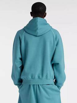 New Balance Men's Trackside Graphic Hoodie, Big Teal - view 2, Big Teal