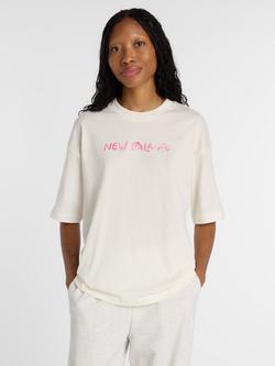 New Balance Women's Loved Oversized T-Shirt, Sea Salt, Sea Salt