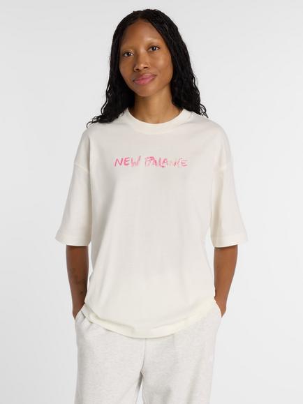 New Balance Women's Loved Oversized T-Shirt, Sea Salt, Sea Salt