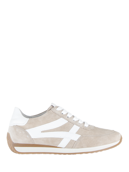 Gabor Wide Fit Globe Suede Trainers, Oasis, Oasis
