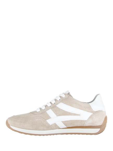 Gabor Wide Fit Globe Suede Trainers, Oasis - view 2, Oasis