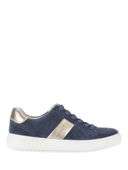 Gabor Jade Suede Trainers, Blue/Multi, Blue/Multi