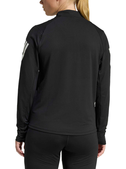 adidas adi365 Iconic Running Half Zip Jumper, Black - view 2, Black