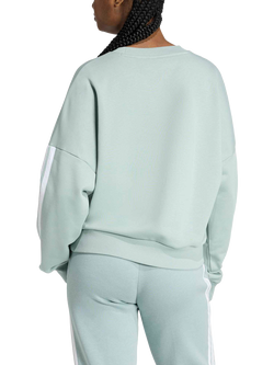 adidas Women's 3 Stripes French Terry Sweatshirt, Wosa - view 2, Wosa