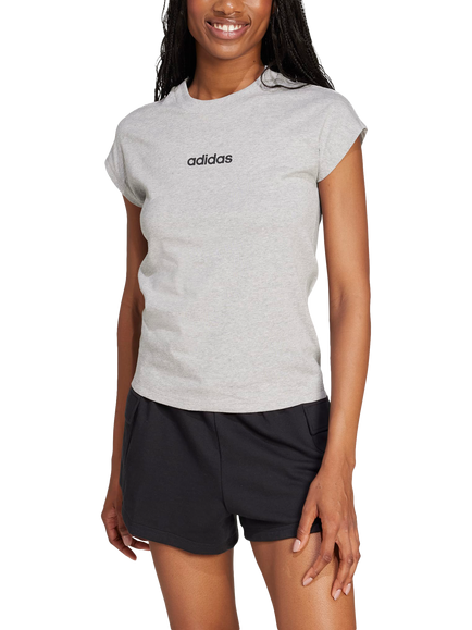 adidas Women's Cotton T-Shirt, Grey, Grey