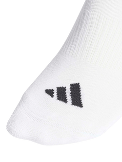 adidas 3-Stripes Cushioned Sportswear Mid-Cut Socks, Pack of 3, White - view 2, White