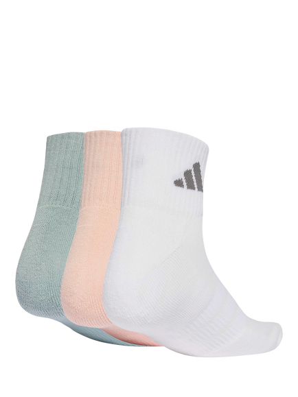 adidas Essential Cushioned Sportswear Ankle Socks, Pack of 3, Pink - view 2, Pink
