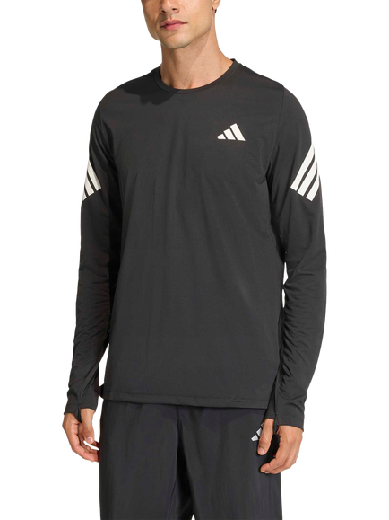 adidas adi365 Iconic Running Longsleeve Top, Black, Black