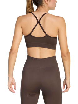 adidas Workout Essentials Light Support Sports Bra, Brown - view 2, Brown