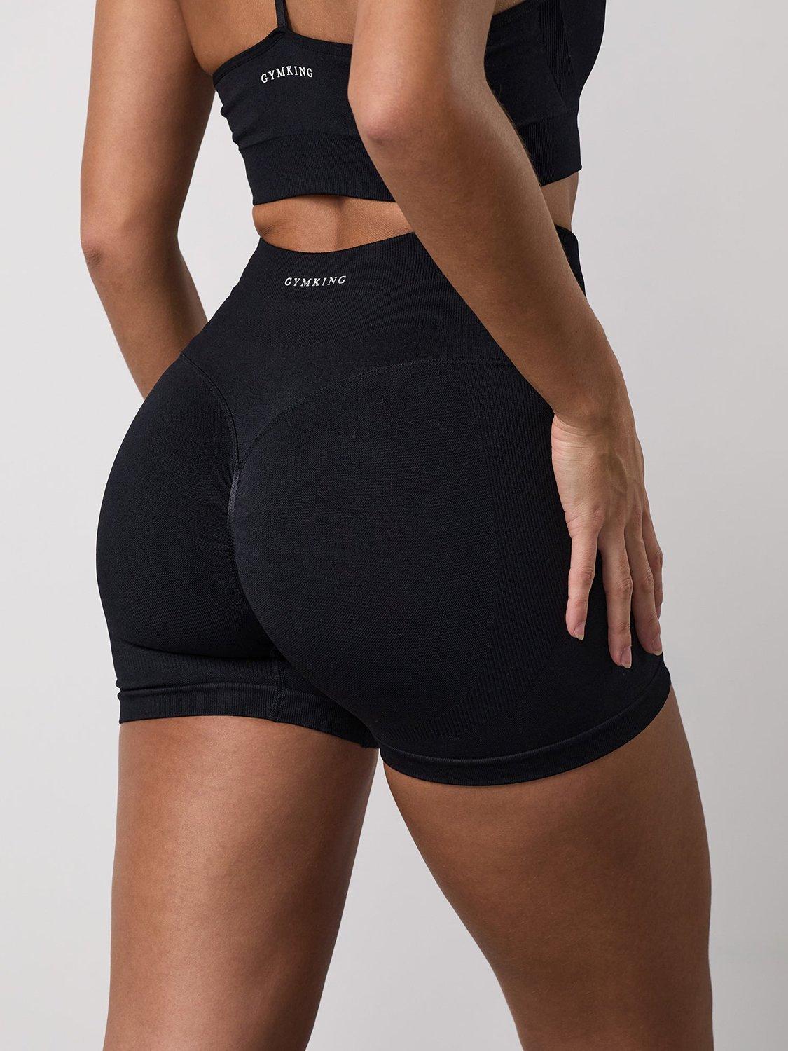 Product image 4 of 11, which shows Gym King High Rise Cycle Shorts, Black, 10-12