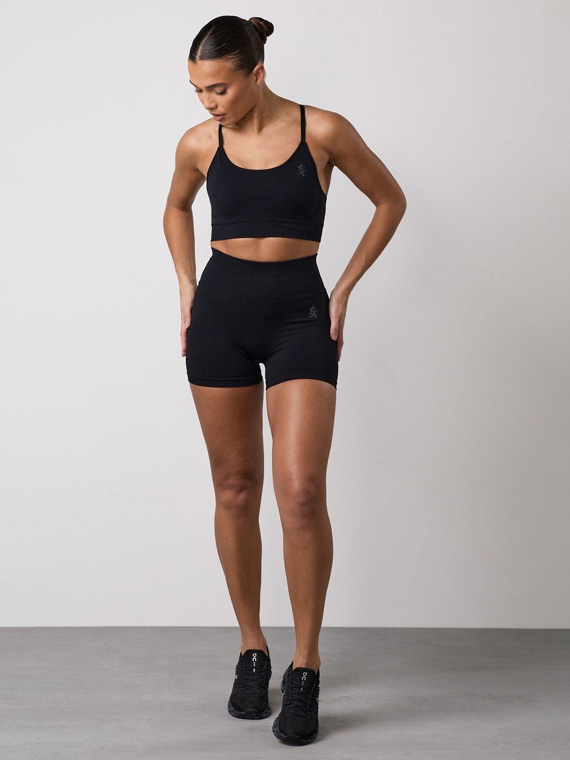 Product image 6 of 11, which shows Gym King High Rise Cycle Shorts, Black, 10-12