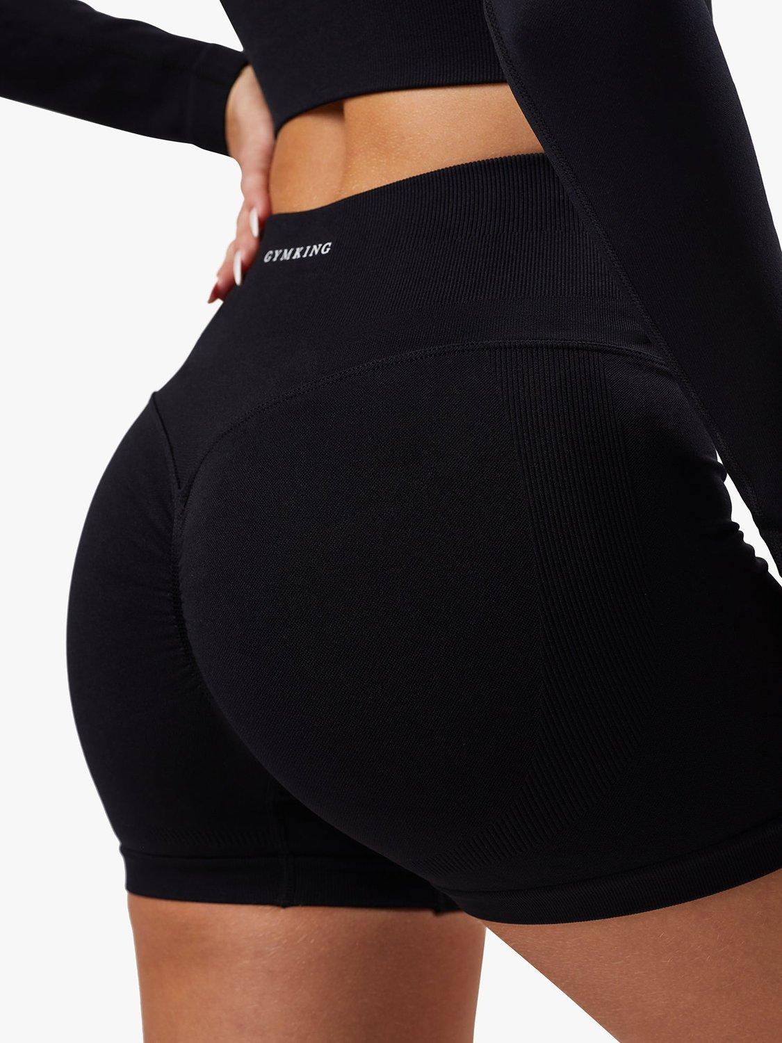 Product image 10 of 11, which shows Gym King High Rise Cycle Shorts, Black, 10-12