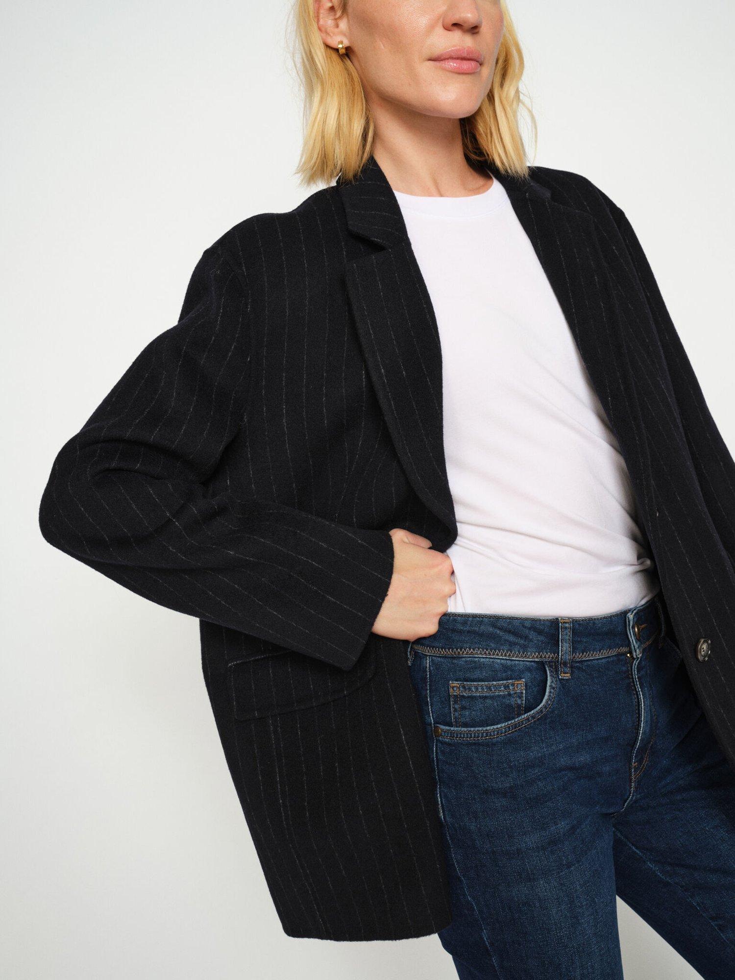 Product image 2 of 6, which shows MOS MOSH Ashley Otto Flared Jeans, Mid Blue, 32R