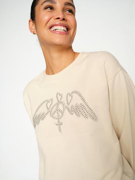 MOS MOSH Jaylin Embellished Jumper, Summer Sand - view 2, Summer Sand