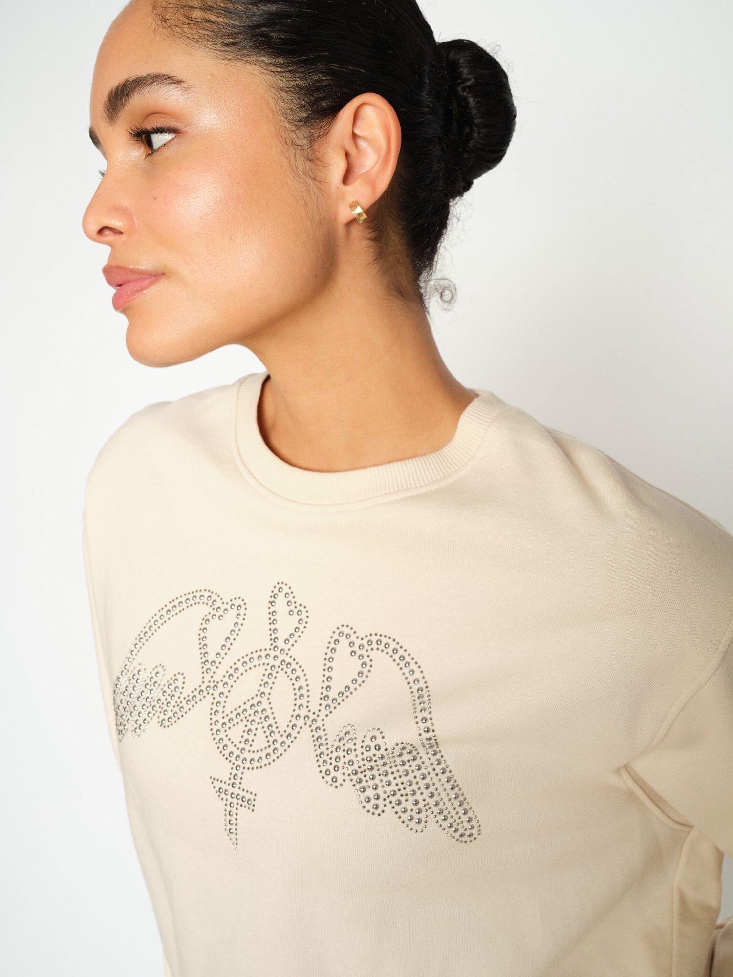 Product image 3 of 5, which shows MOS MOSH Jaylin Embellished Jumper, Summer Sand, XS