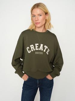 MOS MOSH Create College Jacket, Olive Night, Olive Night