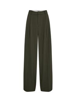 MOS MOSH Charlize Wide Leg Trousers, Olive Night, Olive Night