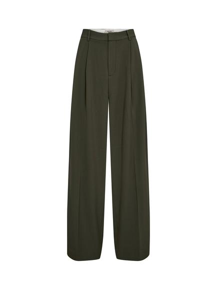MOS MOSH Charlize Wide Leg Trousers, Olive Night, Olive Night