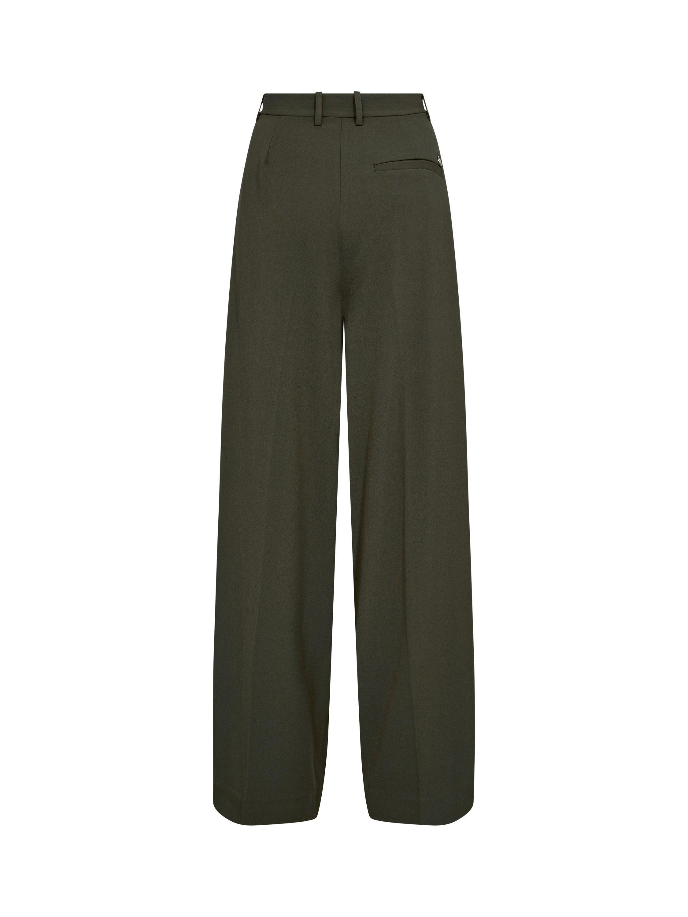 Product image 2 of 2, which shows MOS MOSH Charlize Wide Leg Trousers, Olive Night, 8