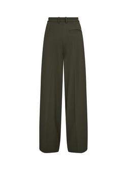 MOS MOSH Charlize Wide Leg Trousers, Olive Night - view 2, Olive Night