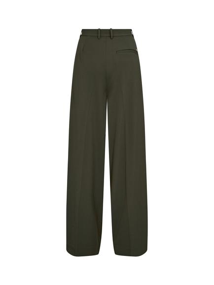 MOS MOSH Charlize Wide Leg Trousers, Olive Night - view 2, Olive Night