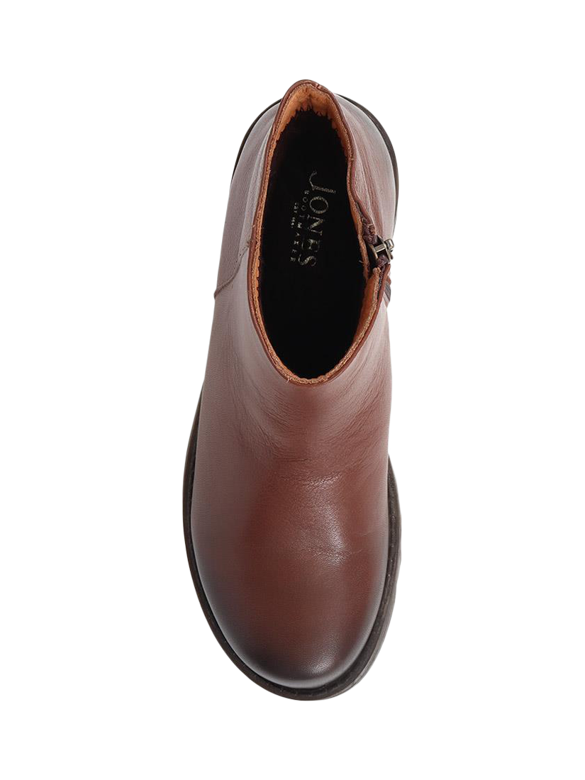 Product image 4 of 5, which shows Jones Bootmaker Mariane Leather Wedge Ankle Boots, Brown, 3