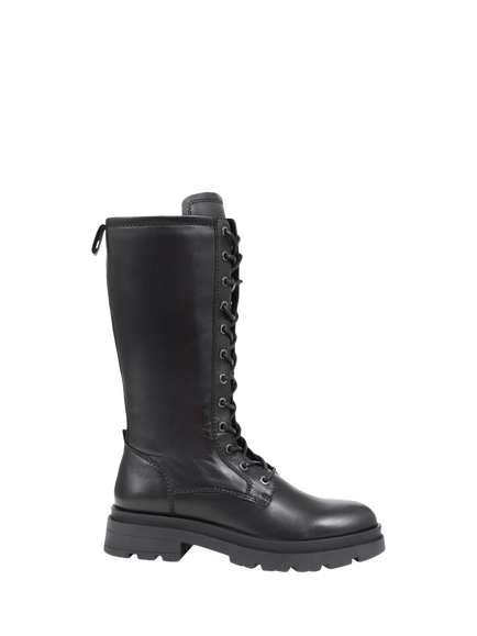 Jones Bootmaker Mika Leather Lace-Up Ankle Boots, Black, Black