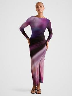 Forever New Stephanie Long Sleeve Midi Dress, Multi, Multi