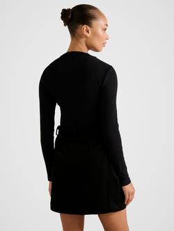 Forever New Zahra 2-in-1 Mini Dress, Black - view 2, Black